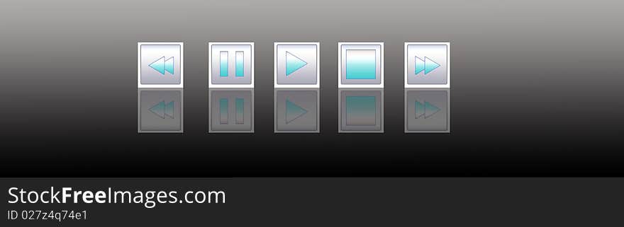 Media player buttons