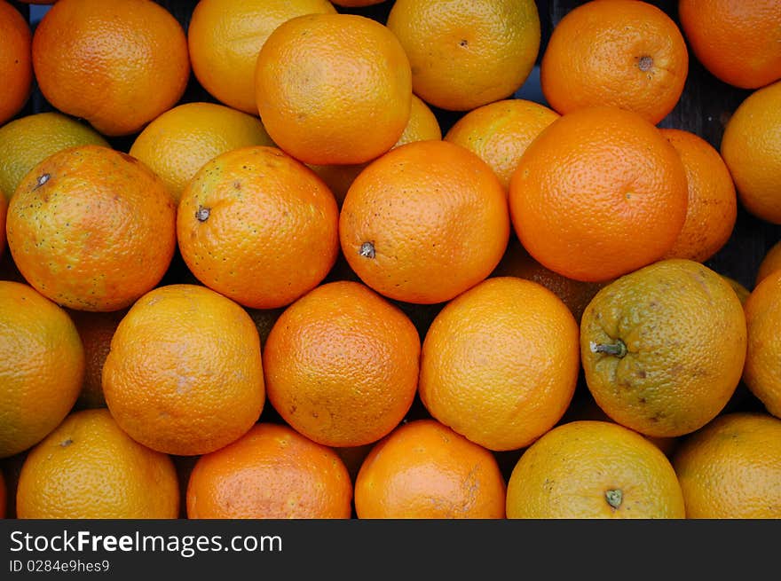 Collection of oranges