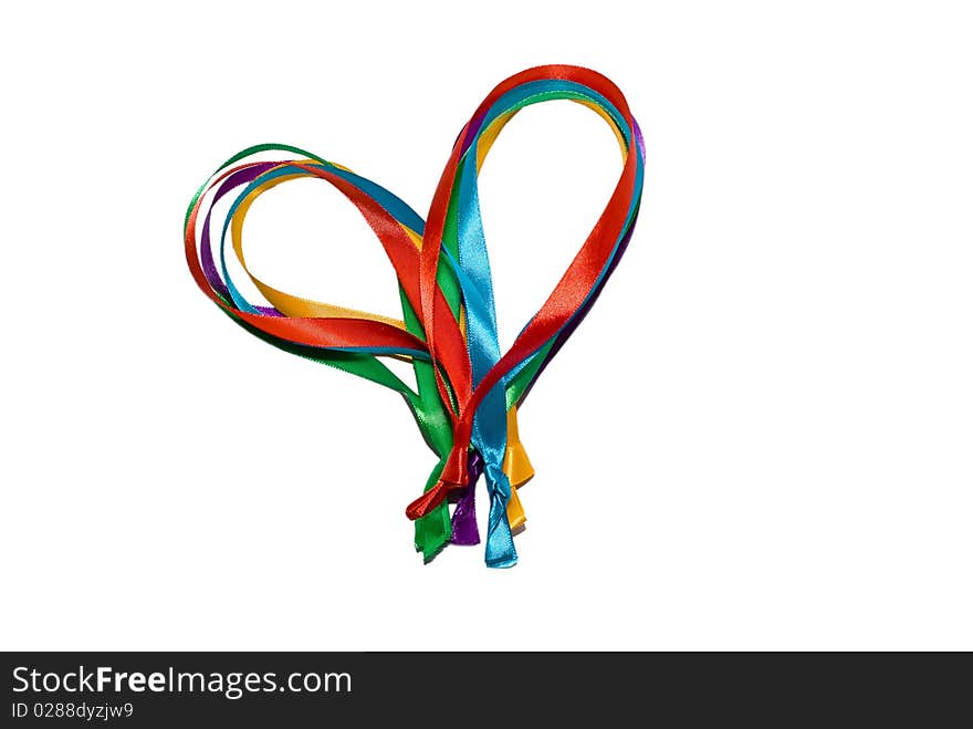 Heart made of ribbons