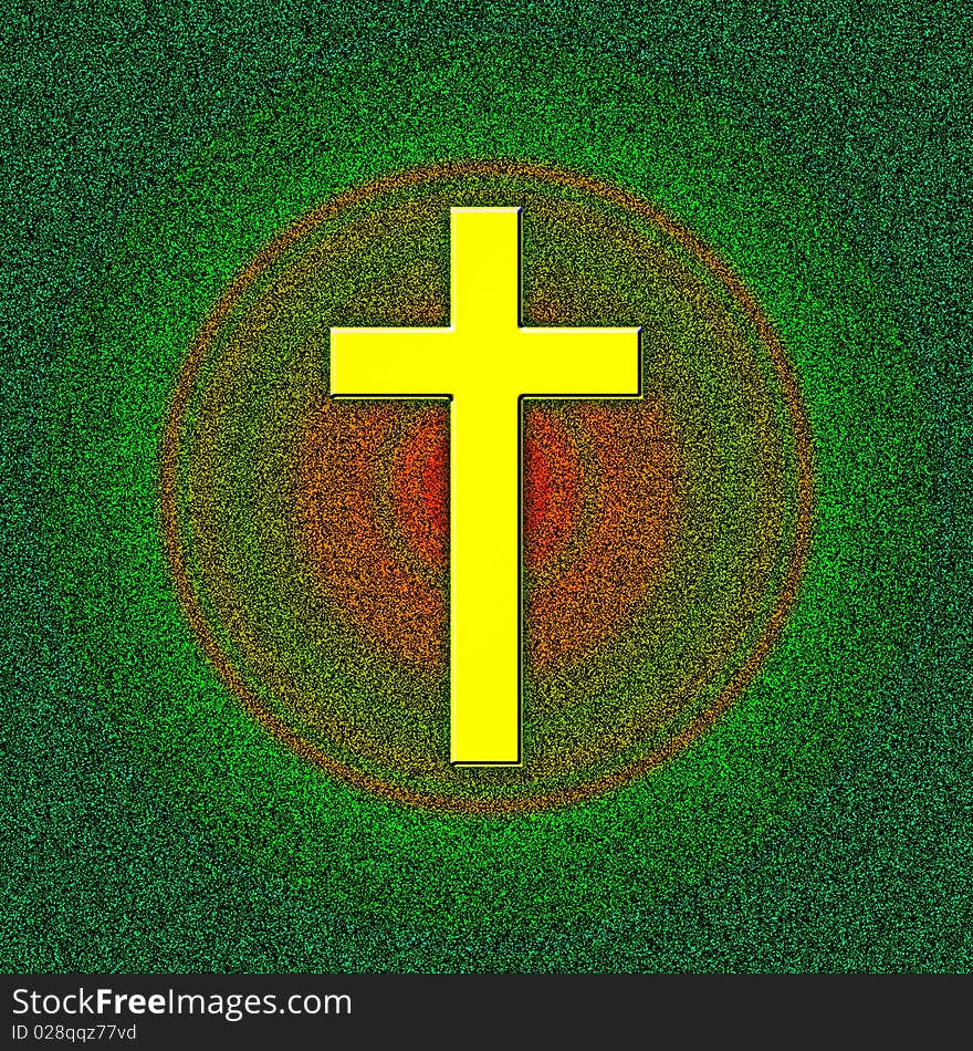 The beautiful background with cross is created in photoshop. The beautiful background with cross is created in photoshop