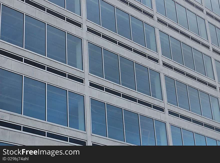 Windows on a modern office building. Windows on a modern office building