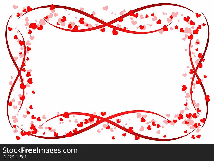 Scope heart love abstraction decorative pattern romance stylized sweetheart day valentine