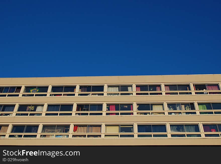 Windows in a modern building  in Amsterdam