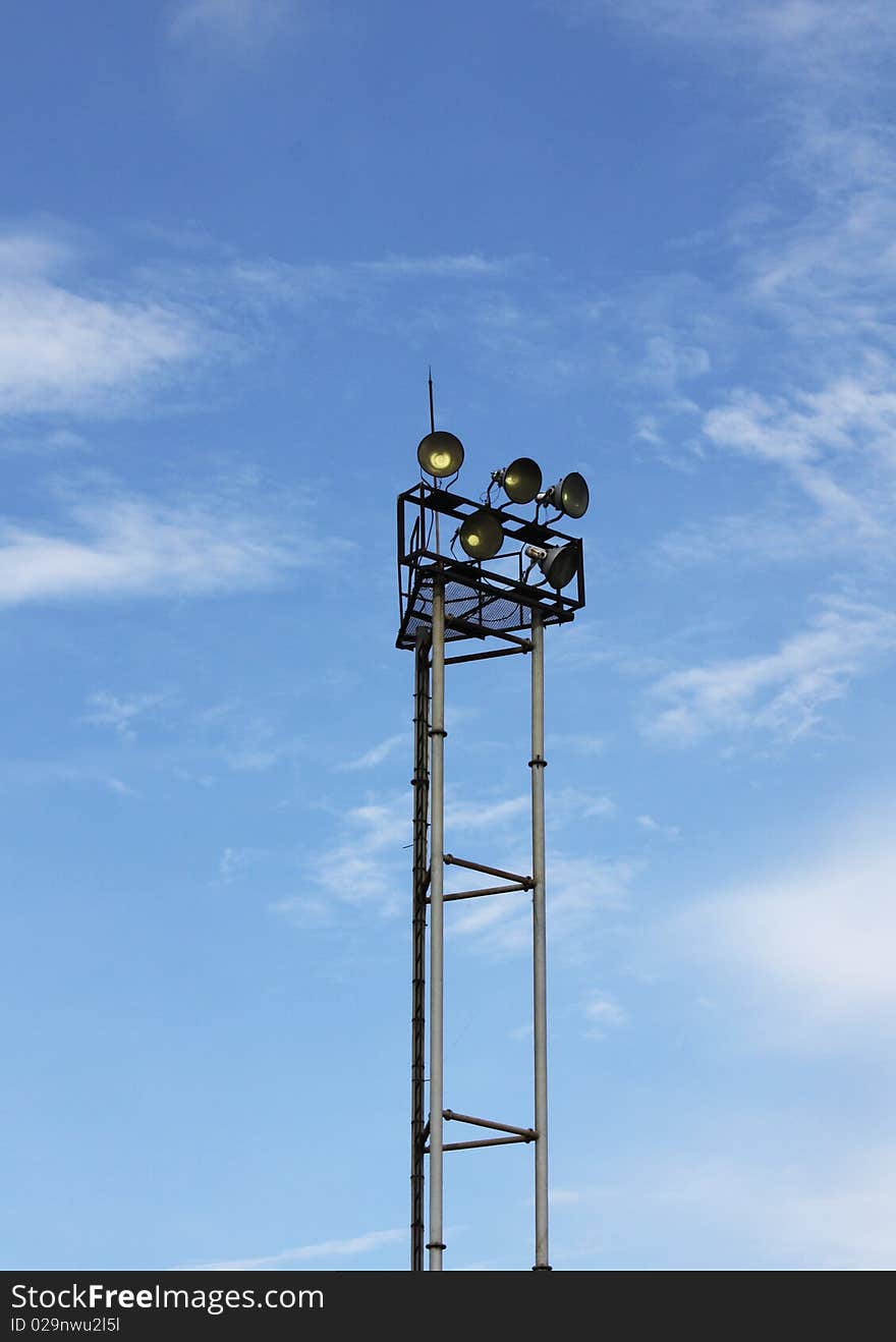 An accent lights tower for traffic lights. An accent lights tower for traffic lights