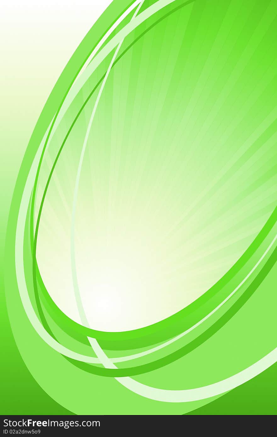 Graphic illustration of Abstract Green