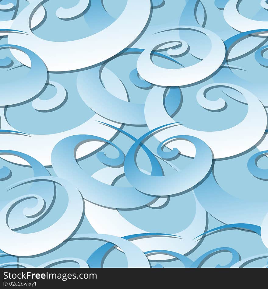 Graphic illustration of Seamless Whirl Pattern