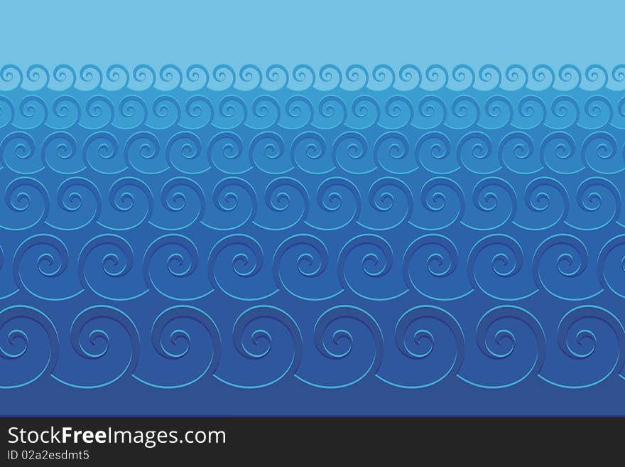 Graphic illustration of Sea Background