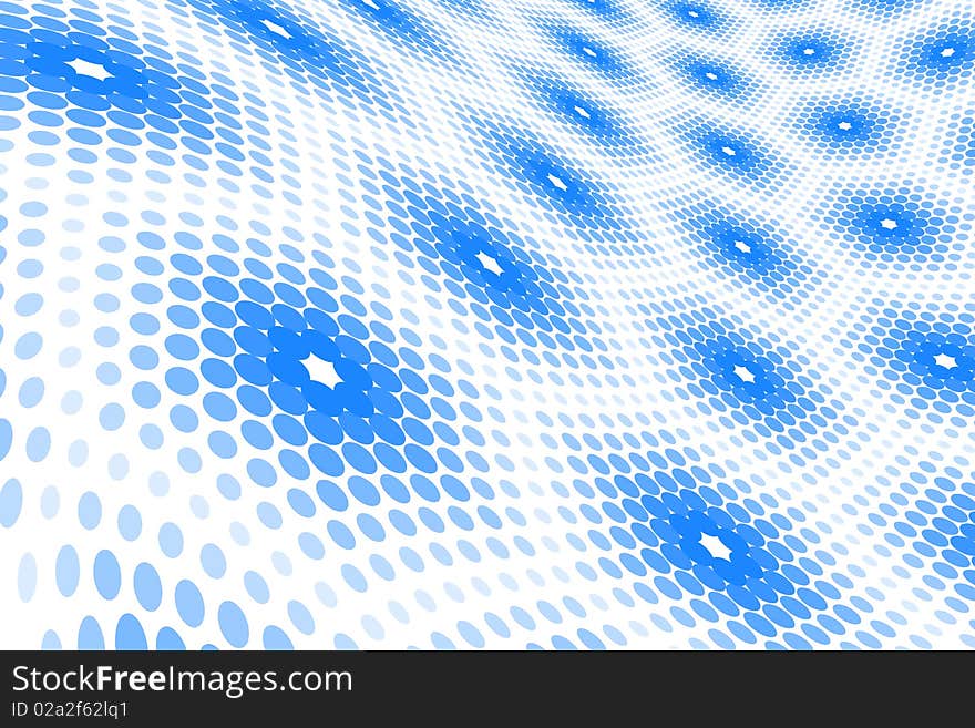 Graphic illustration of Blue Spot Pattern