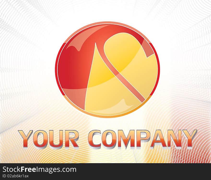 A red and yellow company logo design. A red and yellow company logo design.