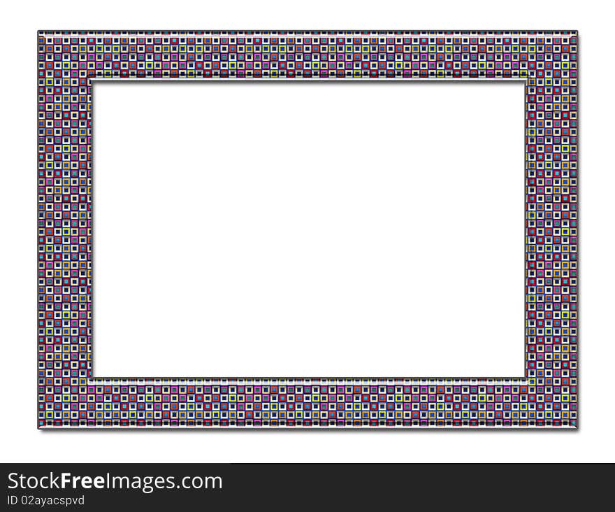 Decorative photo framework. Isolated on a white background. Decorative photo framework. Isolated on a white background