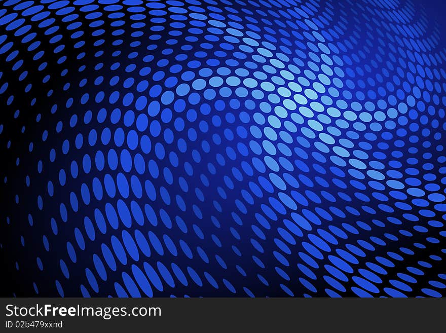 Graphic illustration of Blue Spot Pattern