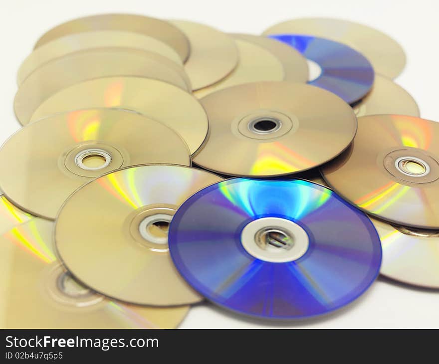 A pile of cds