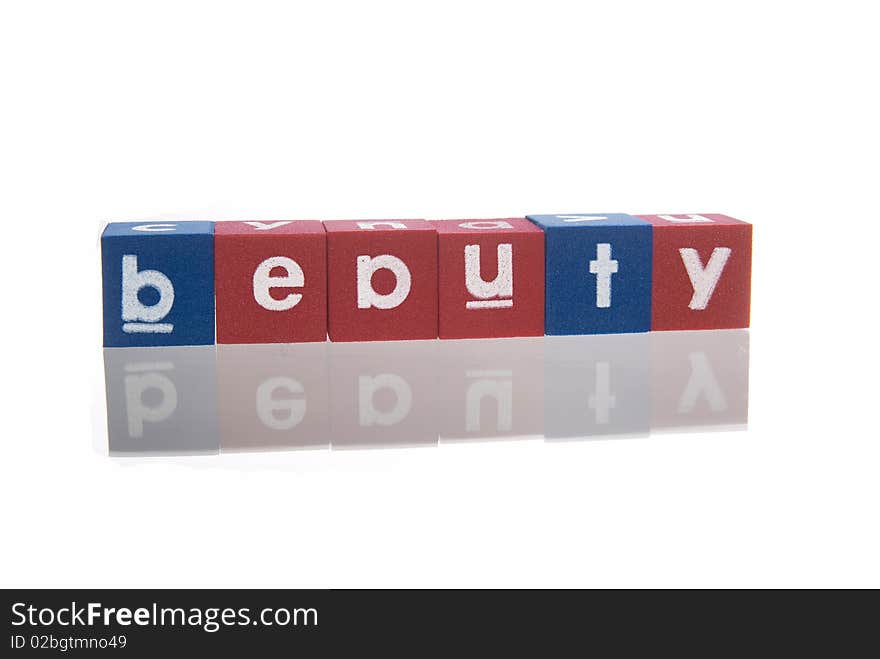 Alphabetic cubes with white background. Alphabetic cubes with white background