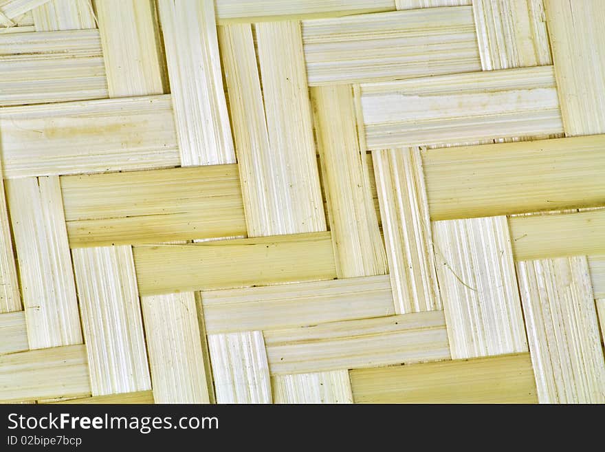 Texture of a basket wattled from a linden