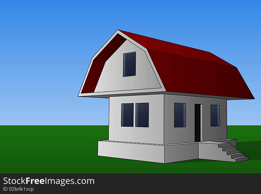 Graphic illustration of a House