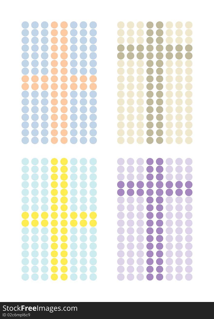 Four simple colorful cross patterns suitable for religion-related designs. Four simple colorful cross patterns suitable for religion-related designs