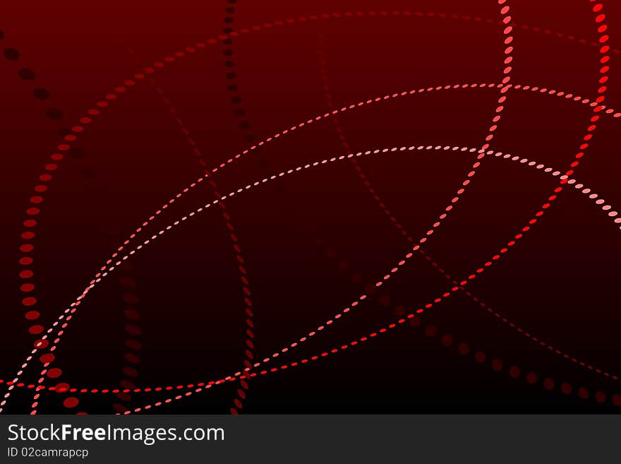 Graphic illustration of Abstract Red