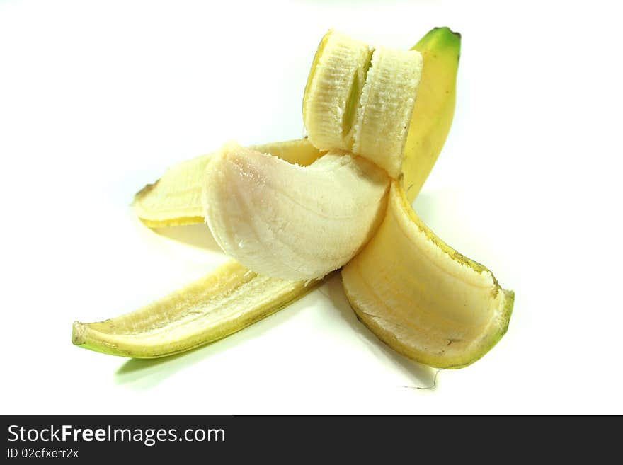 Peeled banana