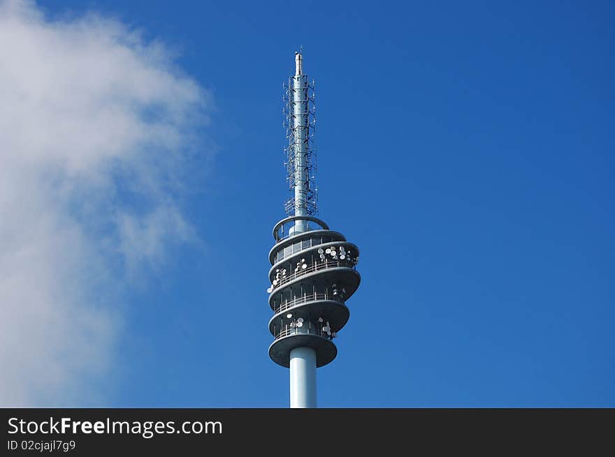 Telecoms tower radio and tv