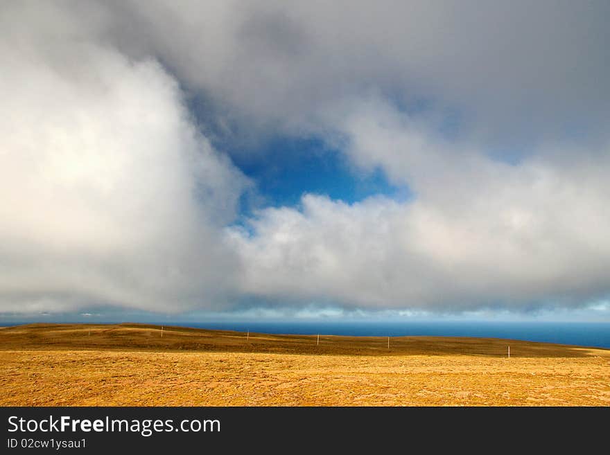 Clouds close to earth