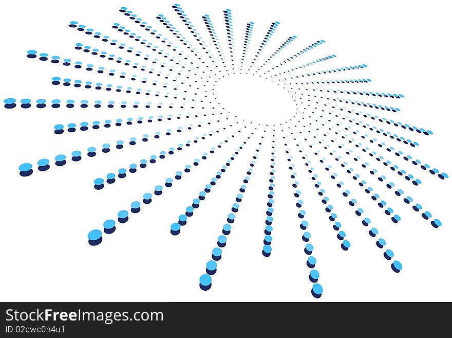 Graphic illustration of Abstract Blue