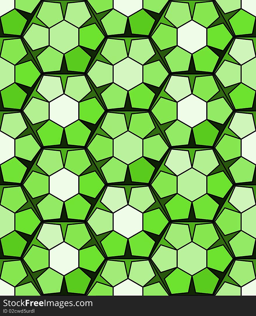 Graphic illustration of Seamless Green Pattern