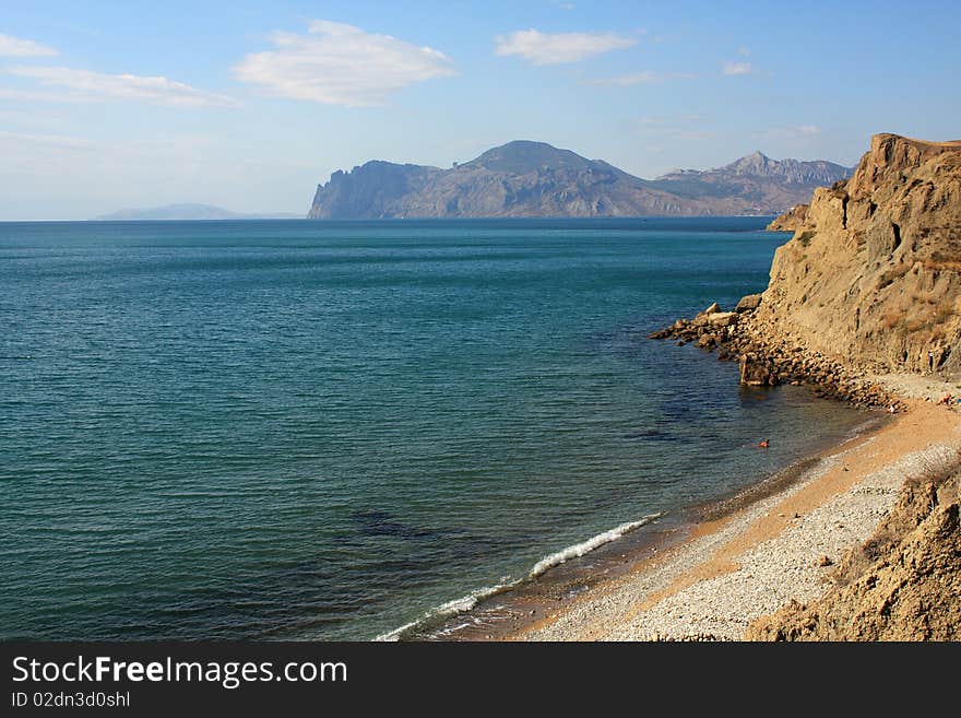 Remote beach