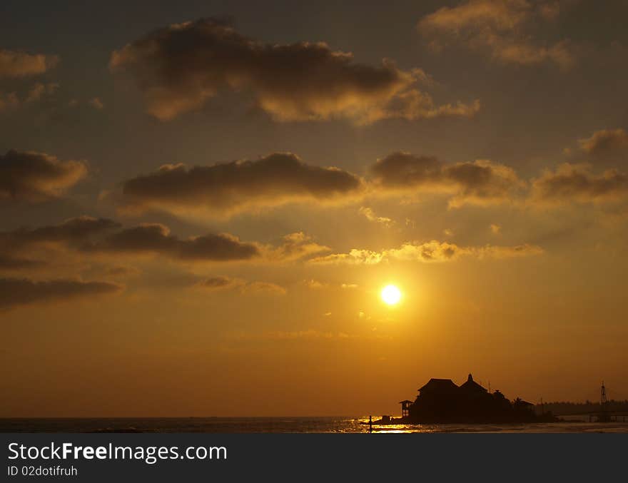 Evening Sunset At Beach