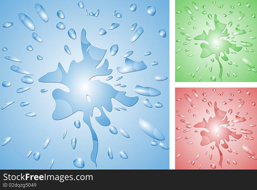 Graphic illustration of Water Drops