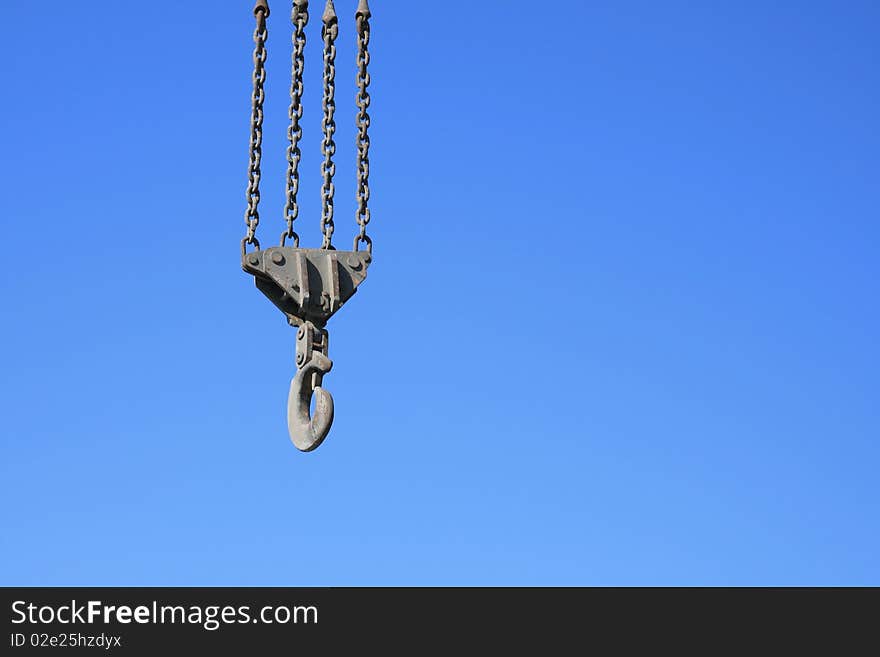 Crane hook of merchant ports. Crane hook of merchant ports.