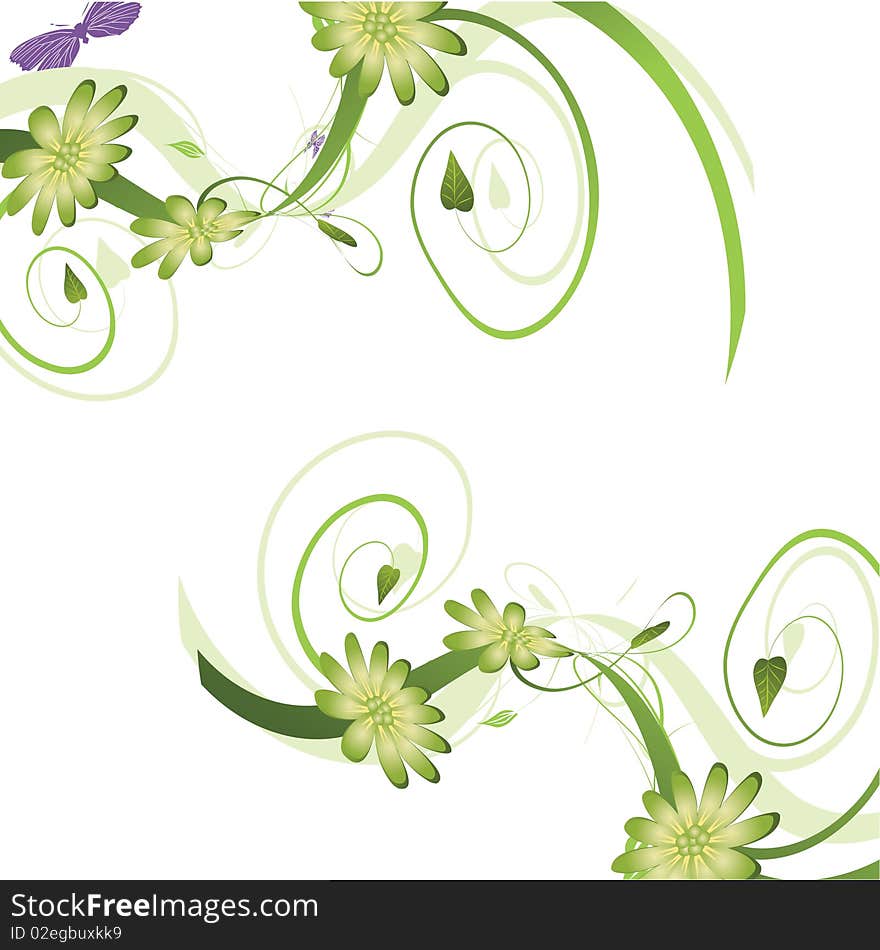 Abstract Floral Background