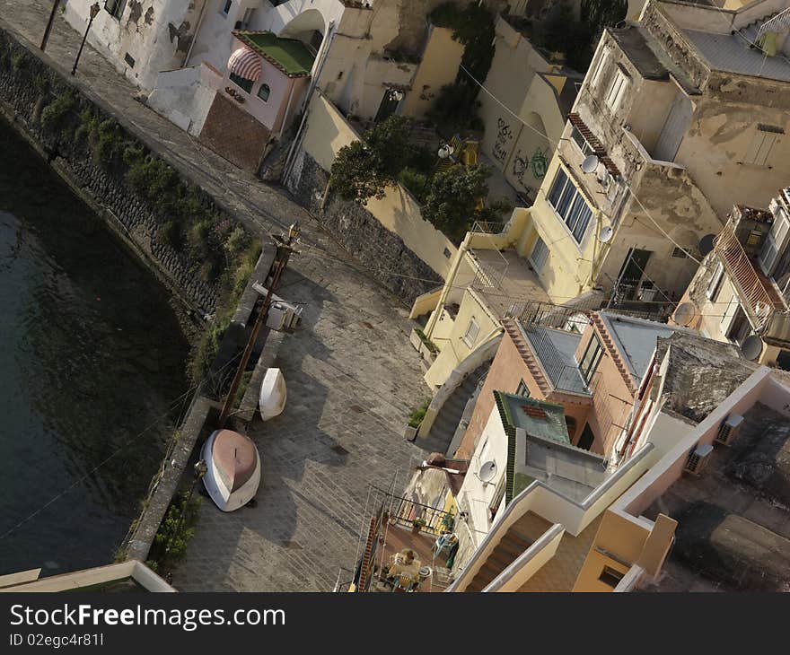 Procida a beautiful island in campania , italy