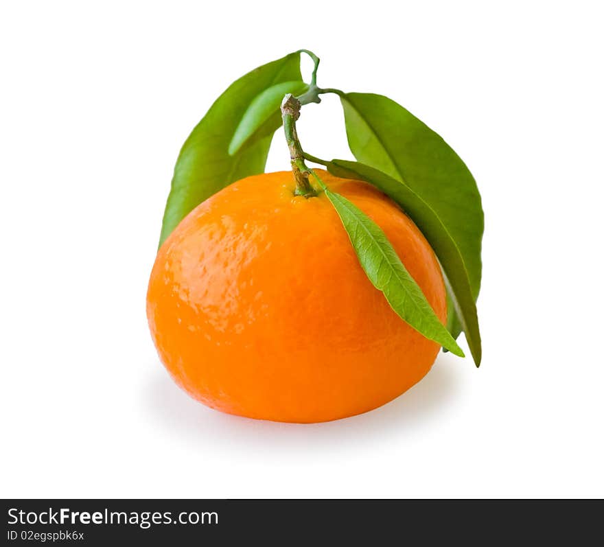 Tangerine Isolated On White