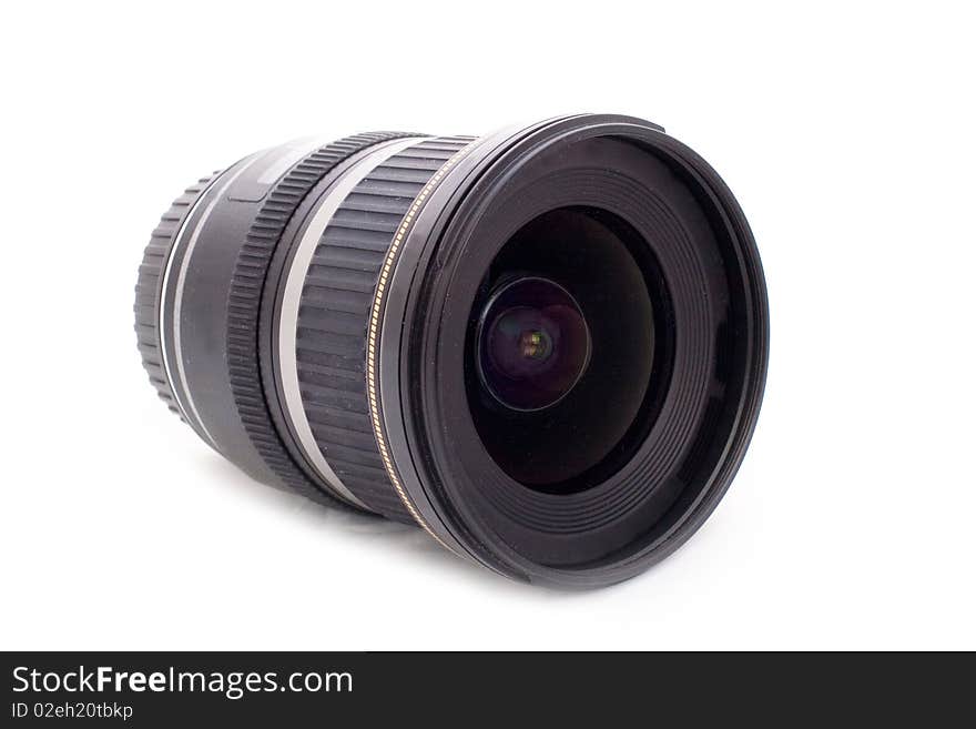 Close up of camera lens