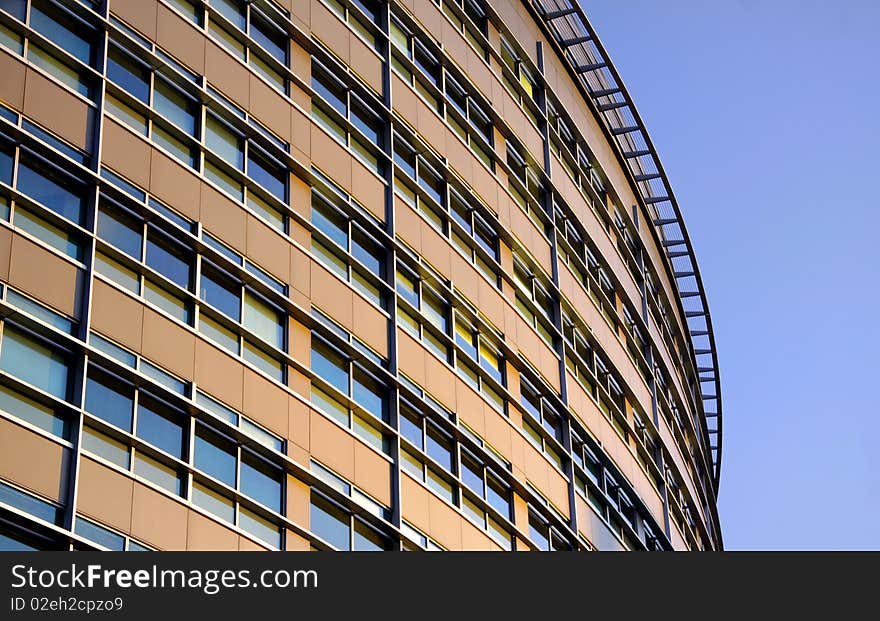 Close up shot of modern building architecture