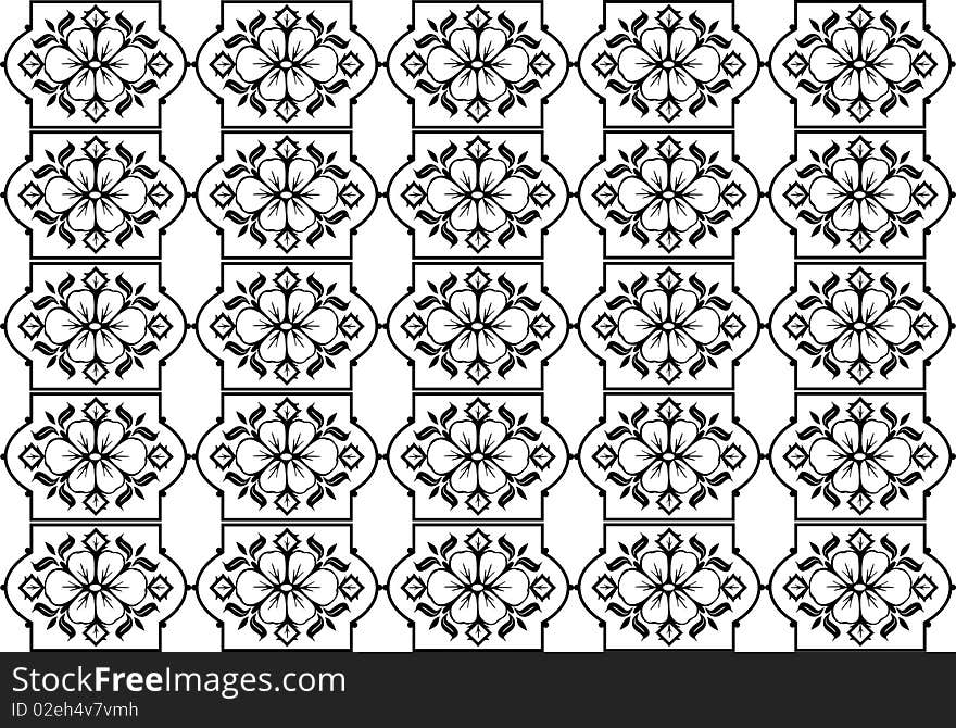 Flower seamless pattern