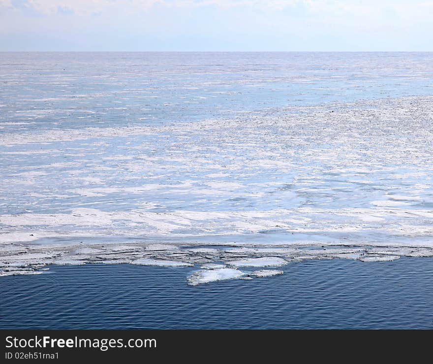 Frozen Lake Baikal