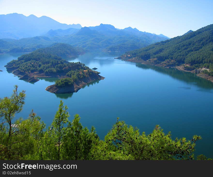 Landscape with high-altitude lake in Turkey. Landscape with high-altitude lake in Turkey