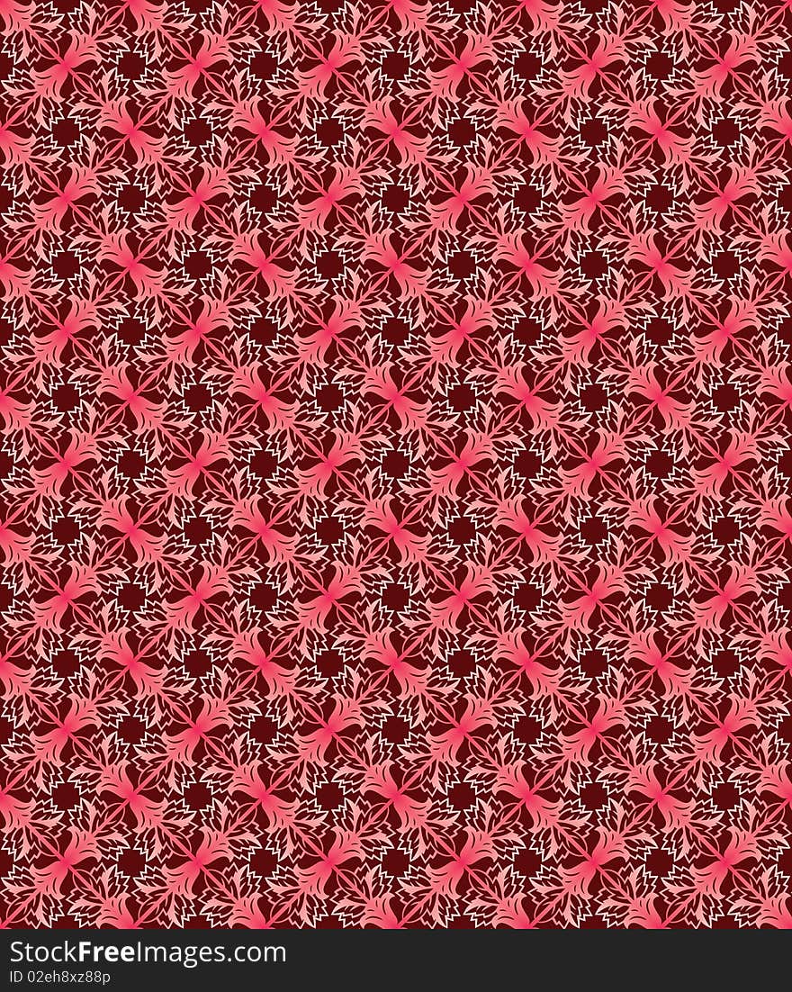 Red flower seamless background