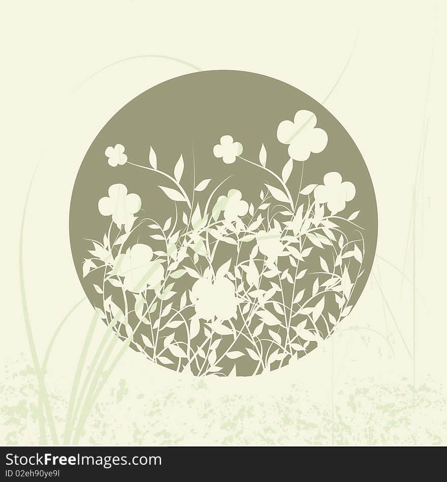 abstract floral background with place for your text