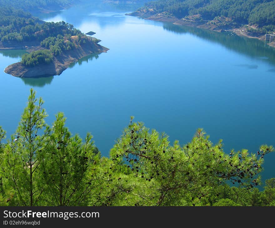 Landscape with high-altitude lake in Turkey. Landscape with high-altitude lake in Turkey