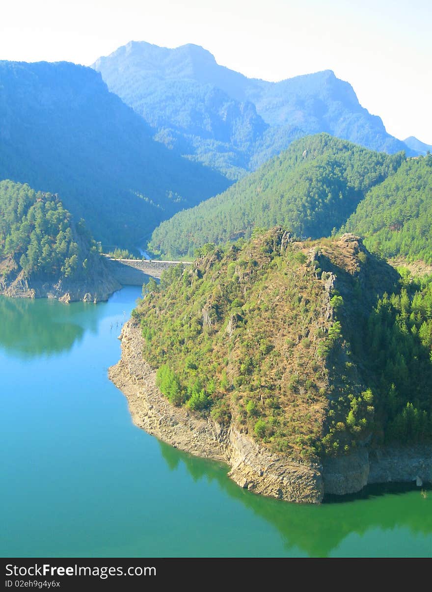 Landscape with high-altitude lake in Turkey. Landscape with high-altitude lake in Turkey