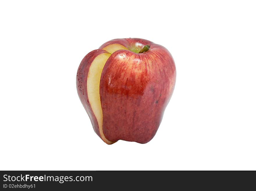 An apple isolated on the white background