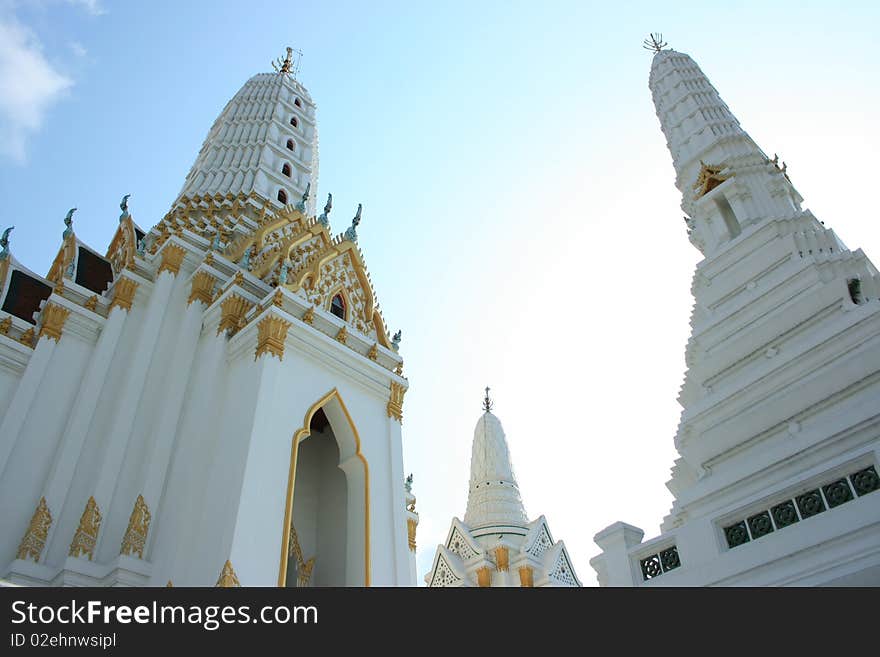 Detail of Thai buddhist temple in Bangkok. Detail of Thai buddhist temple in Bangkok