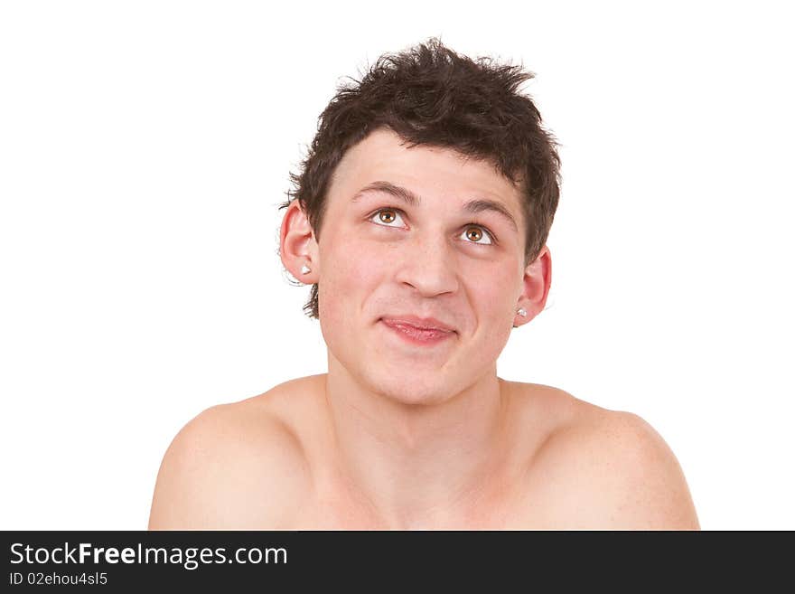 Young stylish man isolated portrait