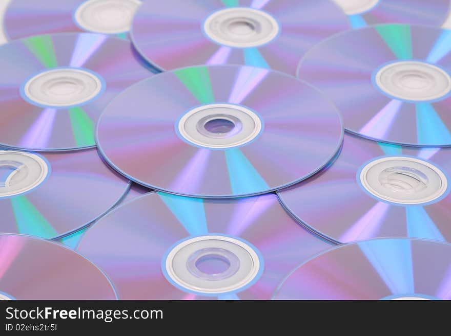 Combination of computer DVD disks