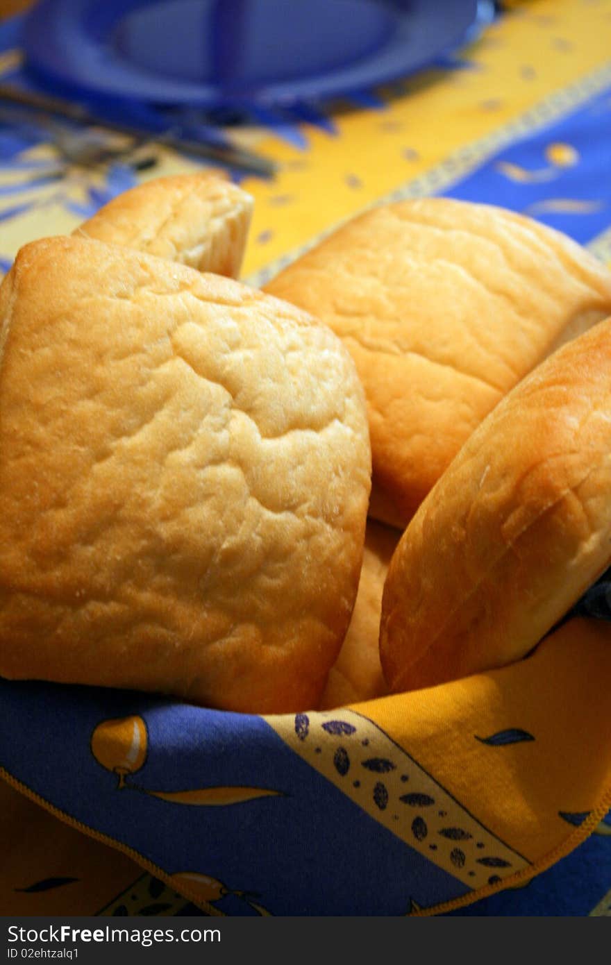 Fresh baked bread for the family holidays