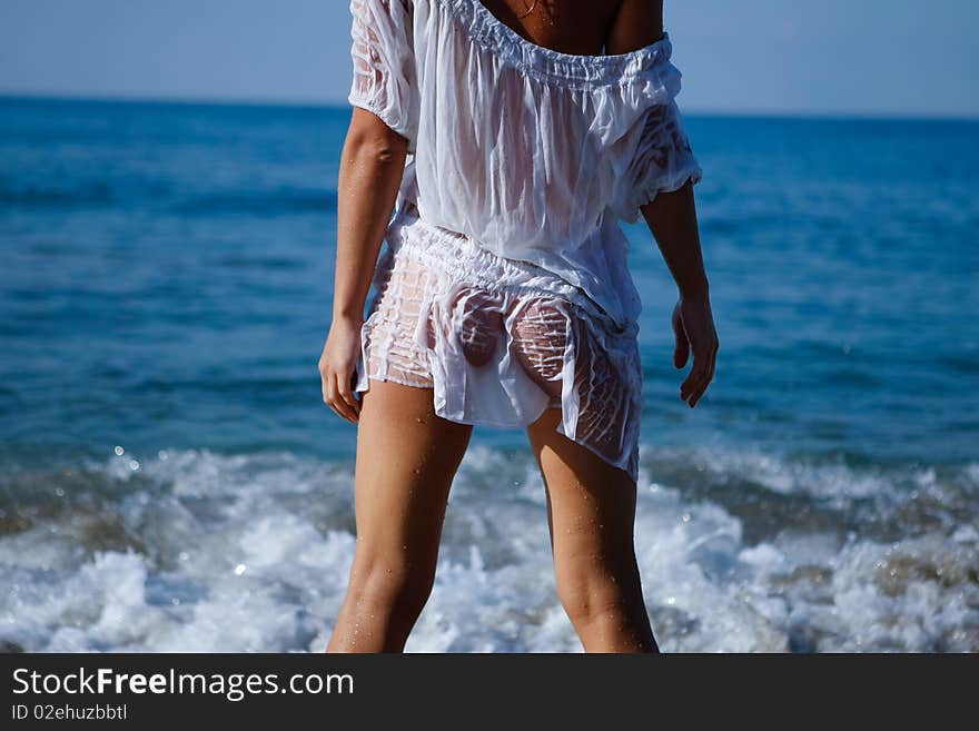 Woman And Sea