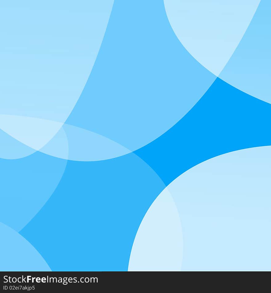 Abstract blue background with many layers.