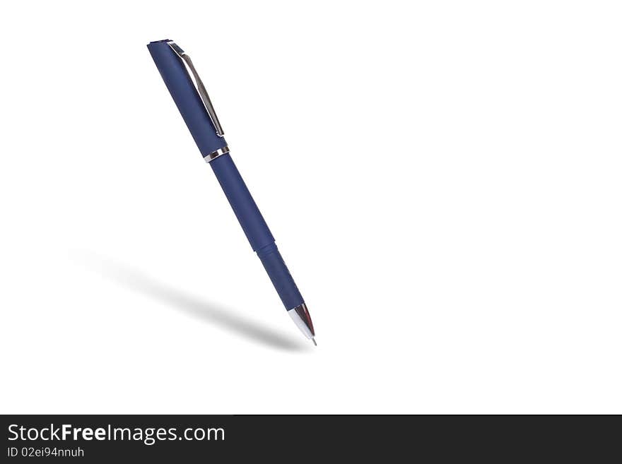 Blue isolated pen